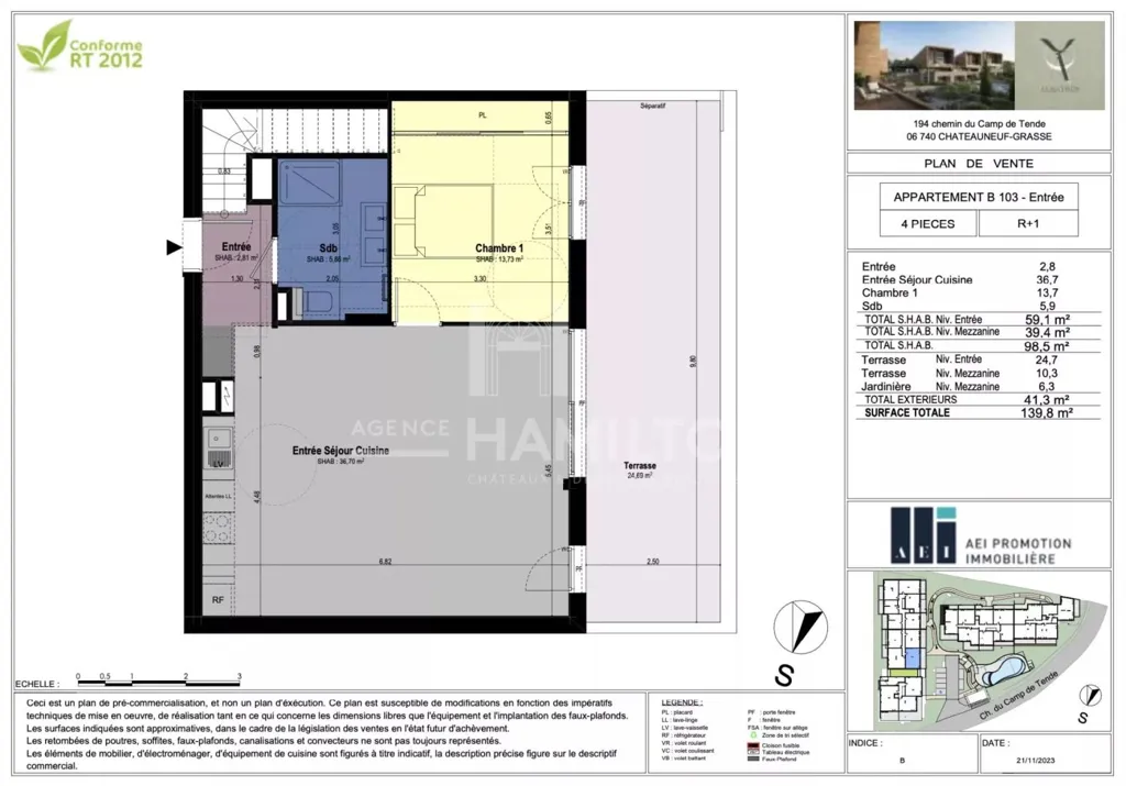 Plan - Duplex Apartment with Garage, Golf View in Bastide
