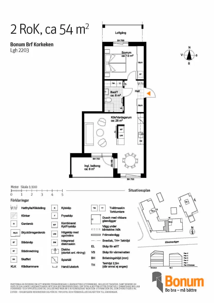 Modern Flat with Balcony in Ekholmen, Linköping