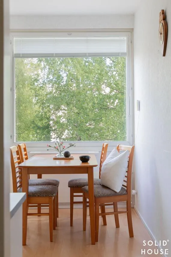 Dining Room - Spacious Apartment with Balcony in Laitila