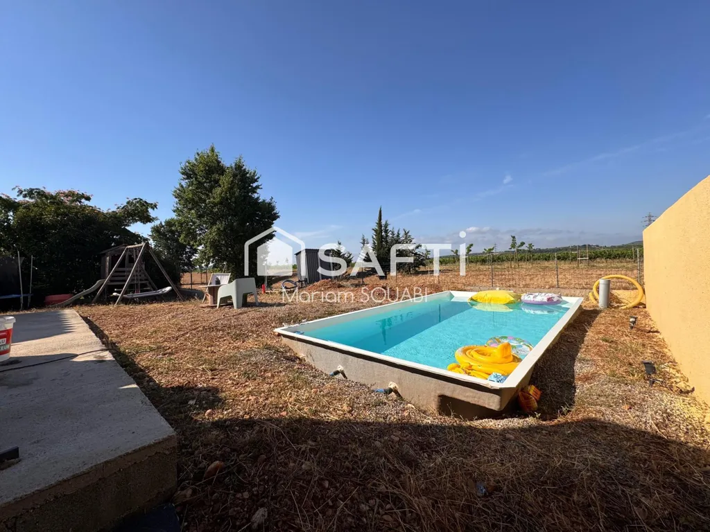 Piscine - Maison de Plain Pied avec Jardin à Brignac