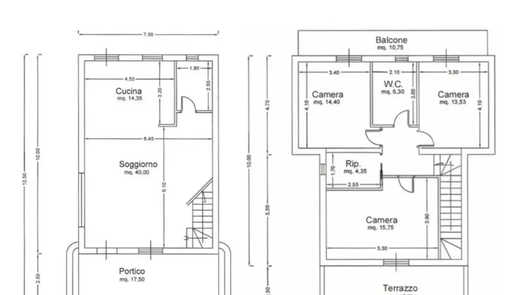 Plan - Modern Semi-Detached Villa with Terrace in Torrice
