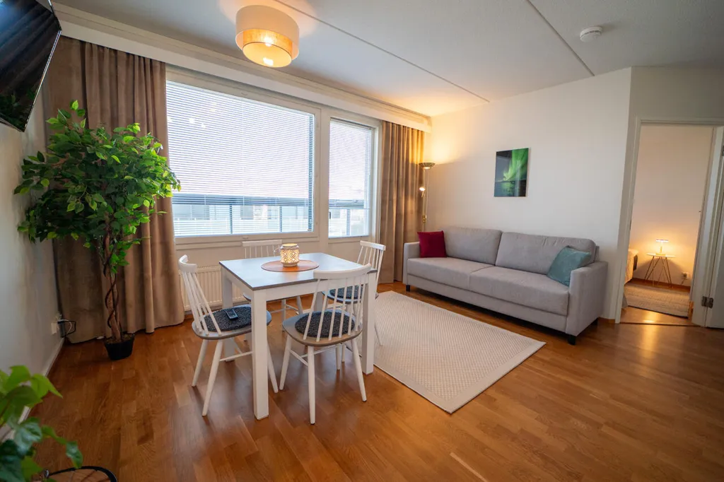 Living Room - Modern Studio with Balcony in Rovaniemi Centre