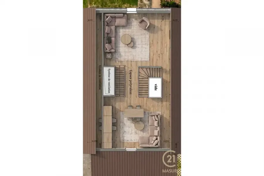 Plan - Terrain à Bâtir avec Permis à Neufvilles