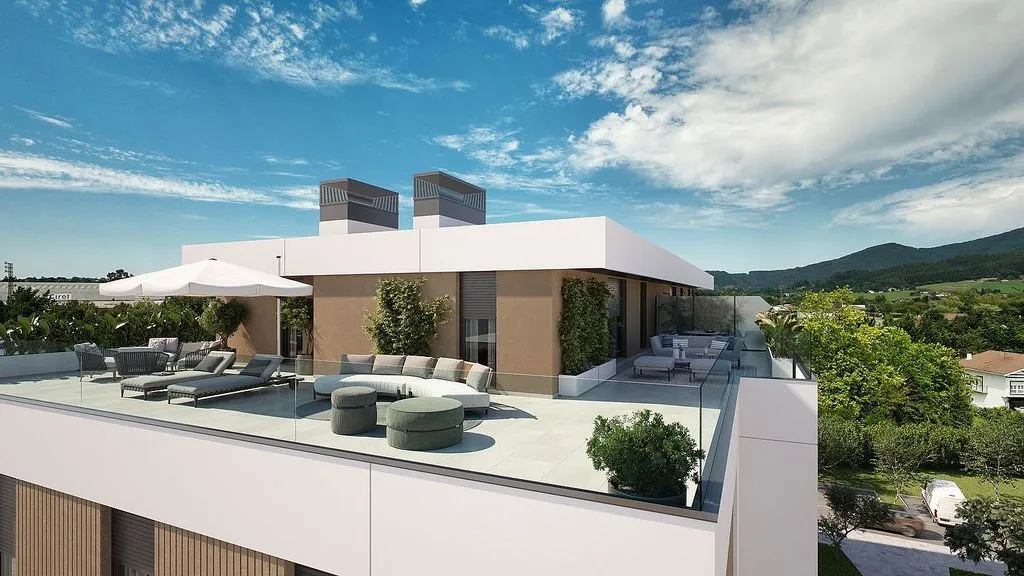 Terrass - New Flat with Elevator in Karmelo Etxegarai