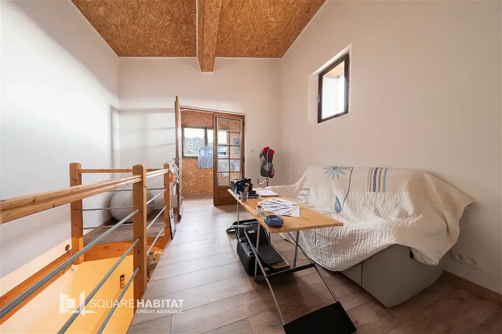 Séjour - Maison en Pierre avec Vue sur les Pyrénées à Roquefixade