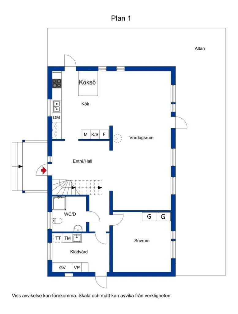 Plaan - Modern Villa with Garden in Uls-Väsby