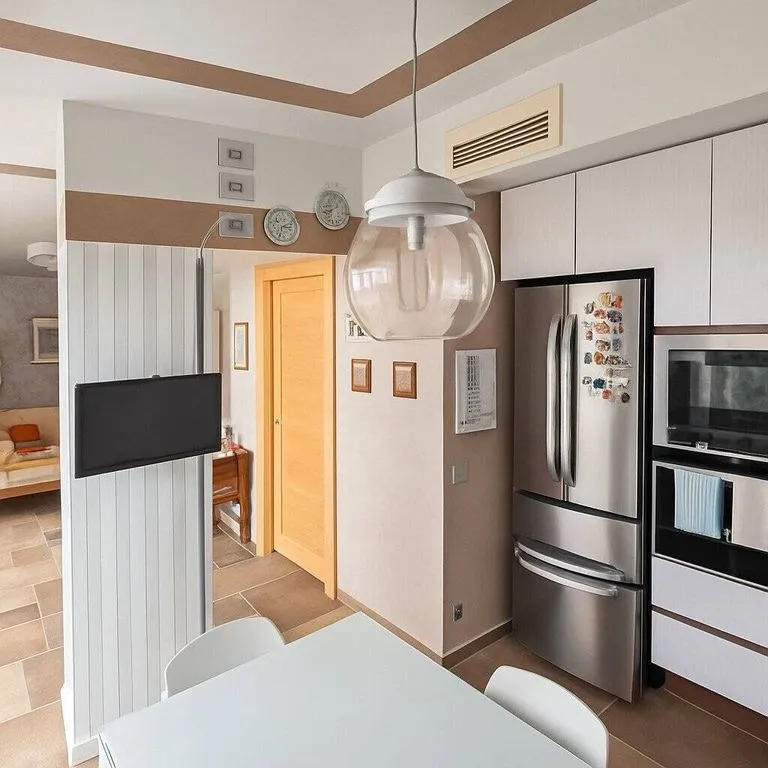 Köök - Luxury Penthouse with Terrace in Oneglia, Imperia