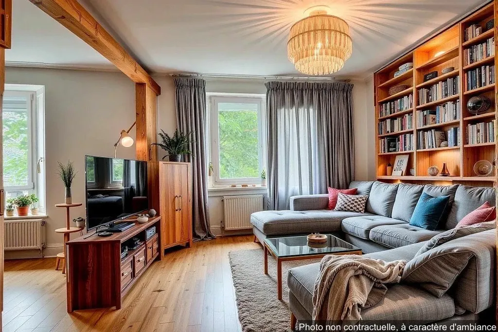 Living Room - Individual House with Garden in Dijon South