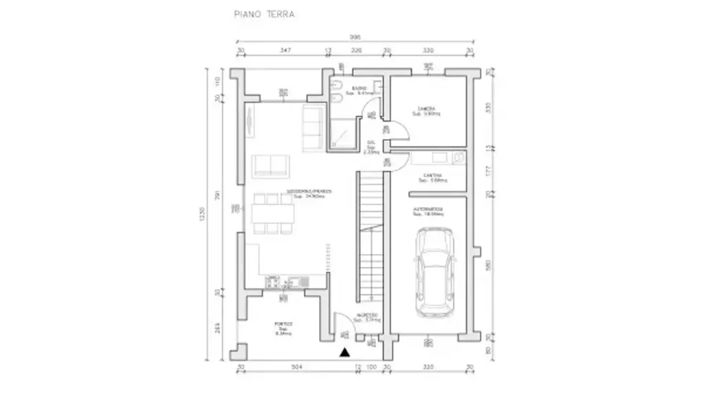 Plan - New Villa with Green Features in Modena