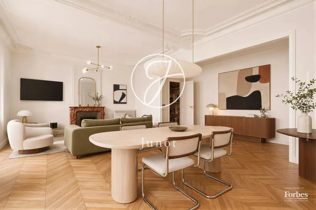 Séjour - Appartement avec Cheminée et Jardin à Paris 9ème