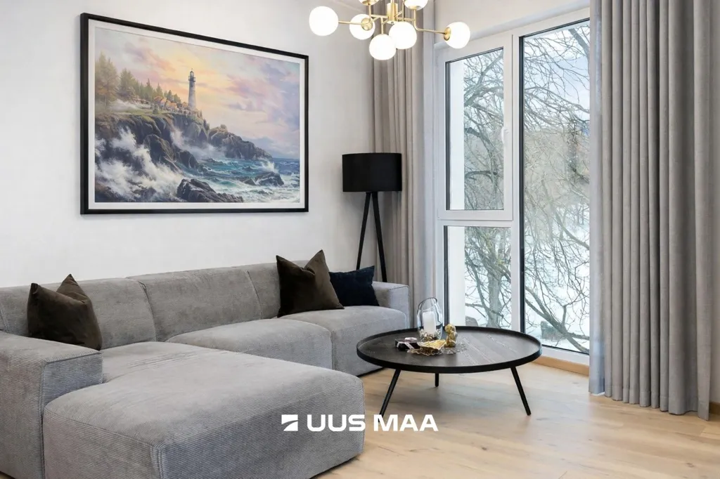 Séjour - New Building Apartment with Park View in Pirita