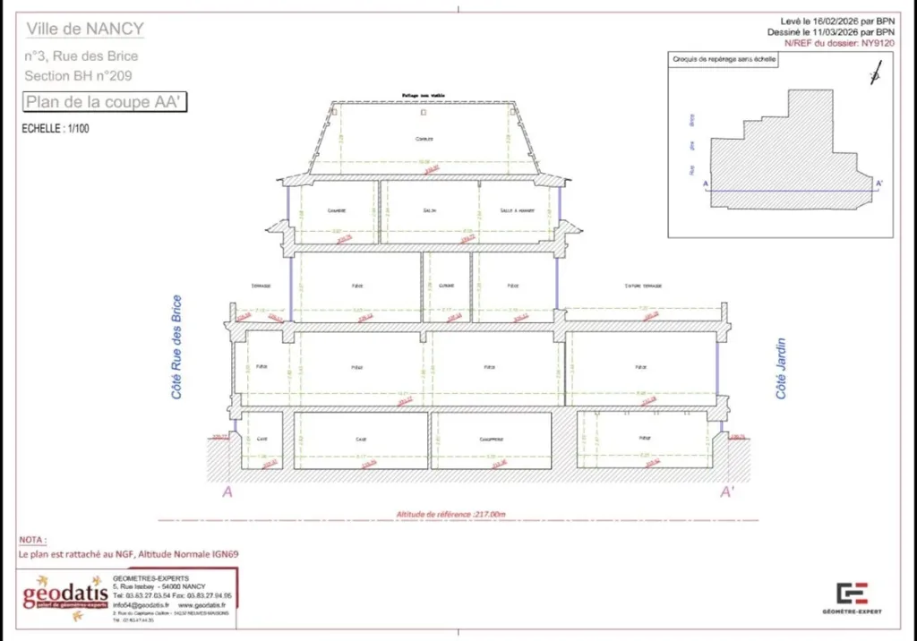 Plan - Maison de Maître avec Potentiel Locatif à Nancy