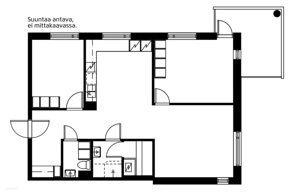 Plan - Apartment with Garden in Myyrmäki, Vantaa
