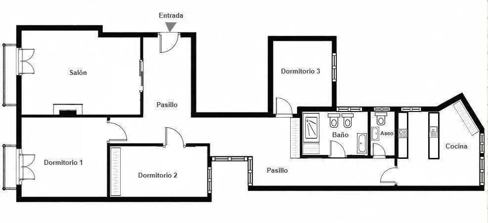 Plaan - Charming Flat with Balcón in Madrid's Centro