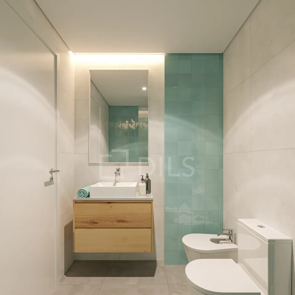 Salles de bain - Studio with Rental Yield in Carcavelos, Cascais