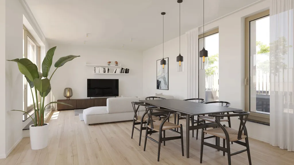 Salle à manger - Penthouse Neuf avec Terrasse à Evere