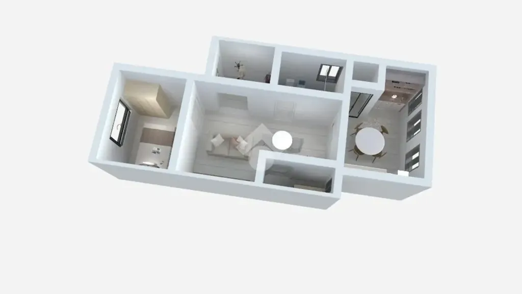 Floor Plan - Rustic 2-Bedroom Flat in Palermo