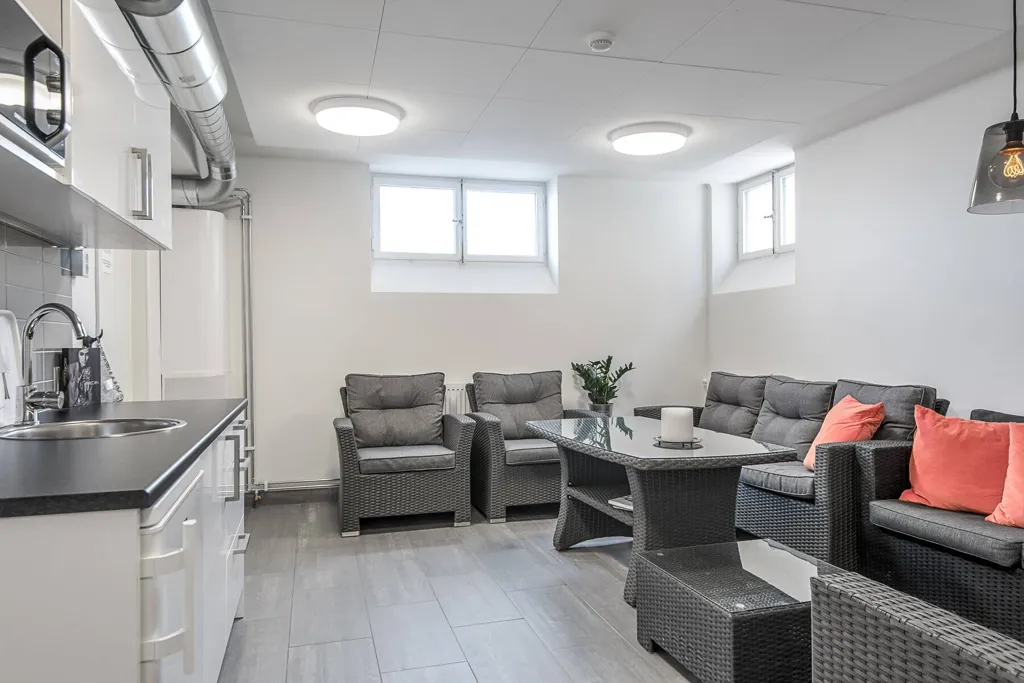 Séjour - 1-Bedroom Apartment with Balcony in Norrköping