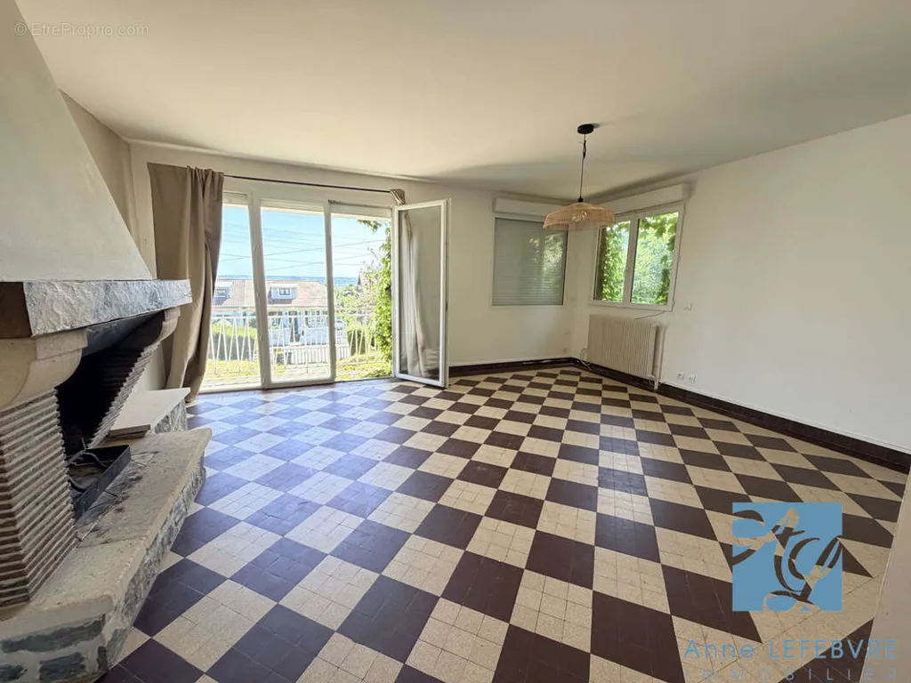 Séjour - Maison de luxe avec terrasse à Trouville-sur-Mer