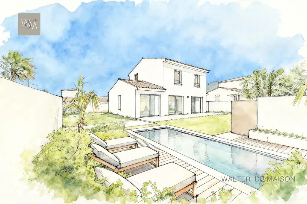 Maison Contemporaine avec Jardin à La Crau