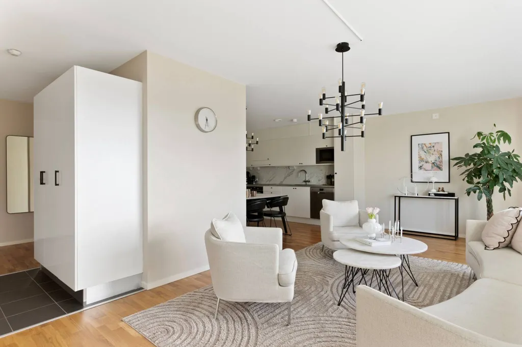 Séjour - Apartment with Balcony in Varberg