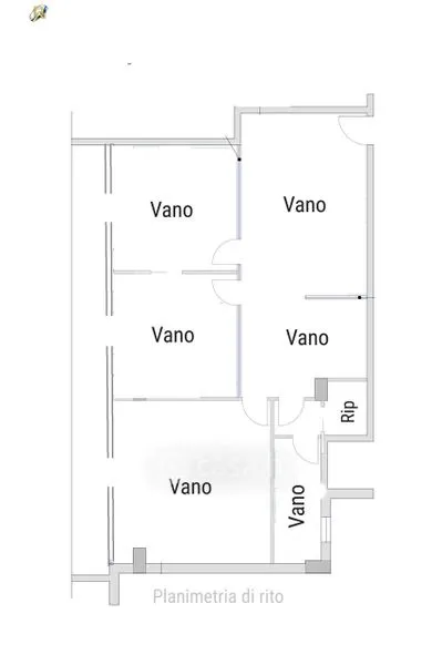 Plan - Terraced Villa with Garden in Rome