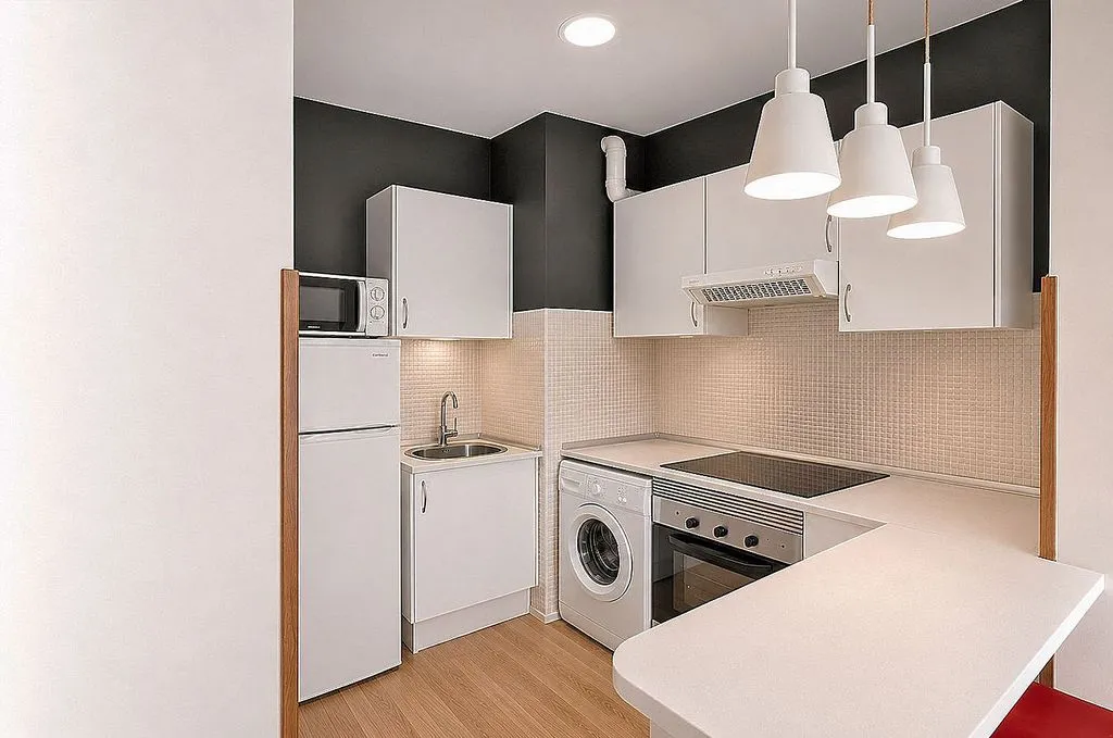 Köök - Loft with Terrace in San Sebastián de los Reyes