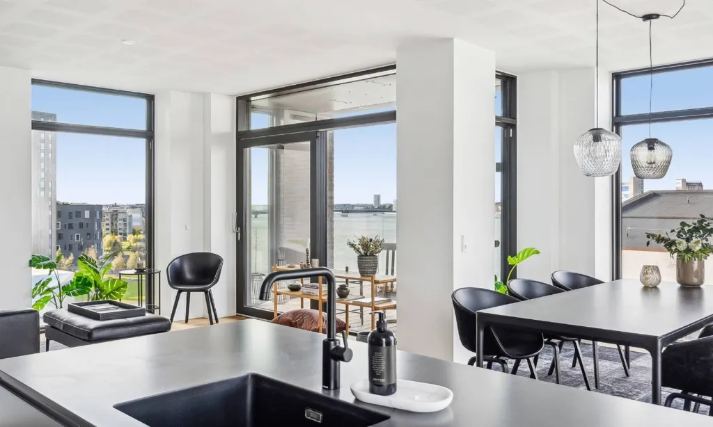 Salle à manger - Apartment with Limfjord View in Aalborg