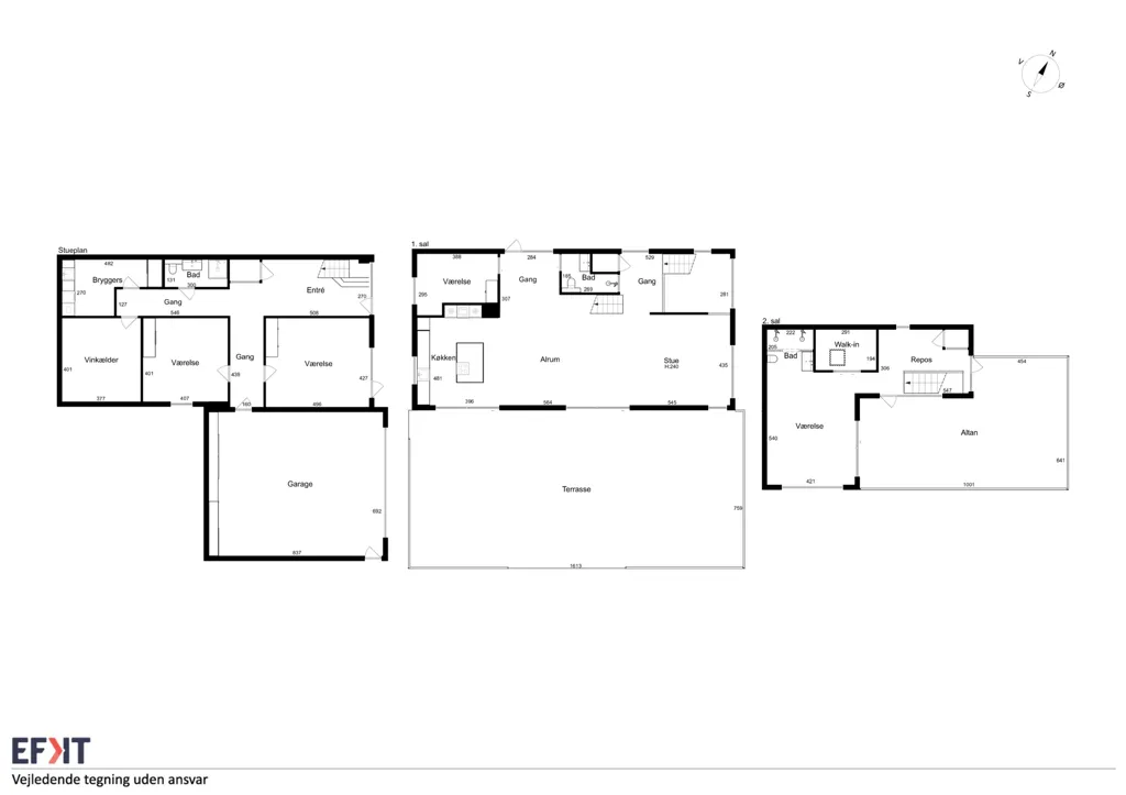 Plan - Modernised Villa with Terraces in Central Odder