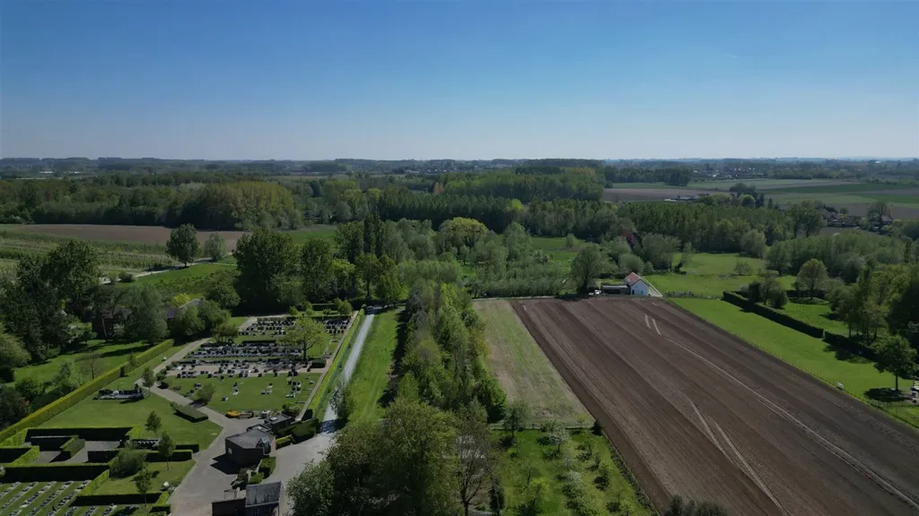 Vue aérienne - Maison avec Jardin et Terrasse à Oosterzele