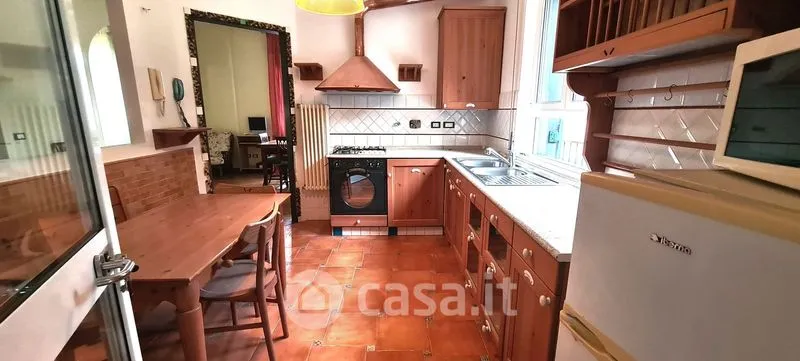 Cuisine - Rustic Penthouse with South Terrace in Camogli