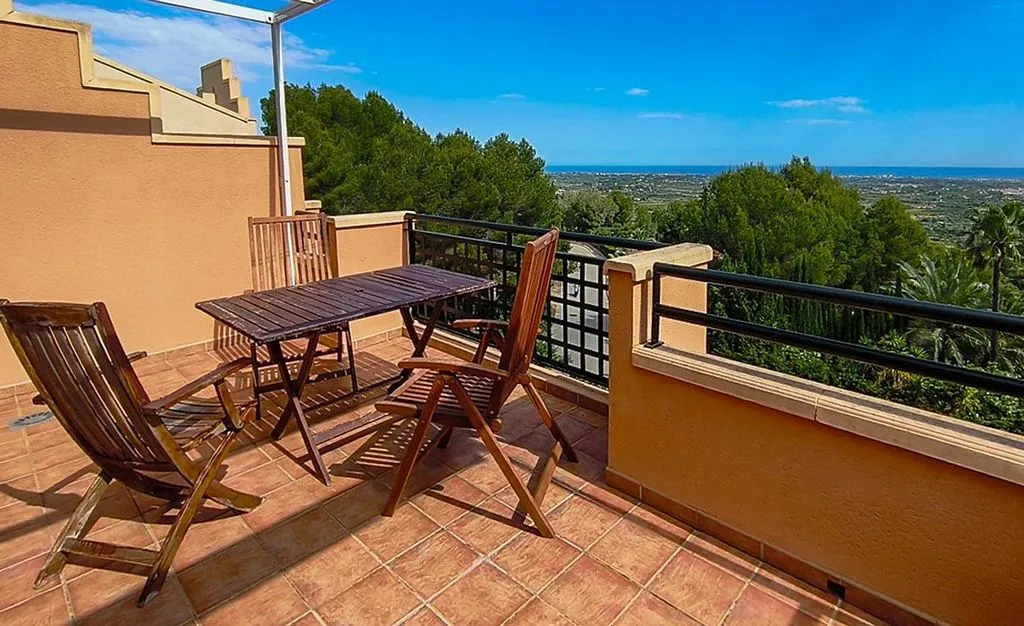 Terrasse - Penthouse with Pool and Sea View in La Sella