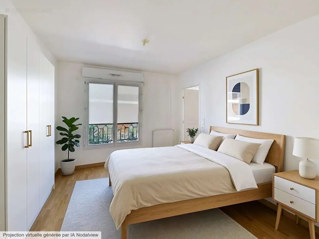 Chambres - Appartement F2 avec Balcon et Box au Centre-Ville