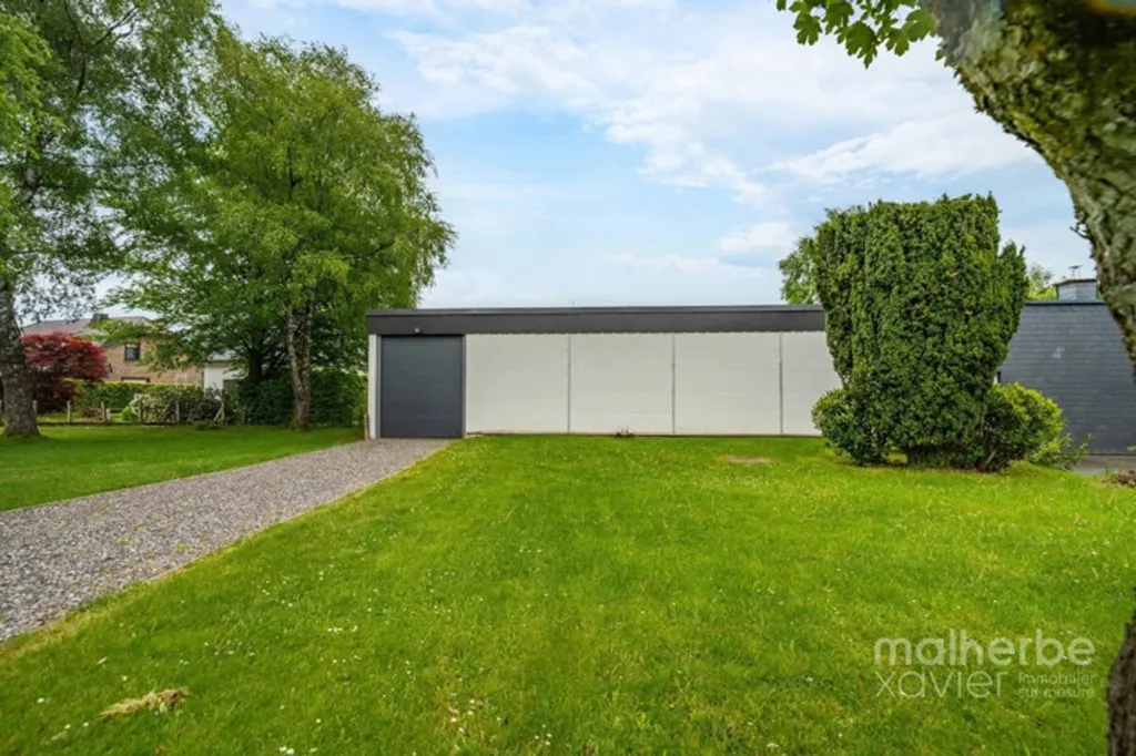 Jardin - Ensemble Immobilier Rénové avec Habitation et Garages à Elsenborn