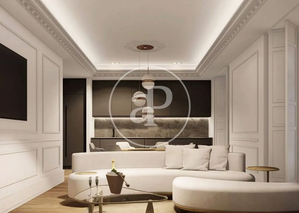Living Room - Luxury Flat with Pool in Salamanca, Madrid