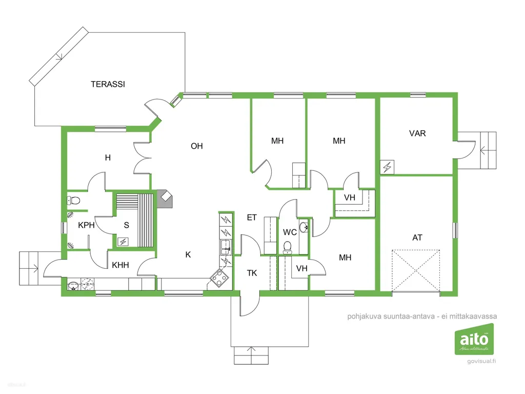Plan - Energy-Efficient House with Sauna in Otava