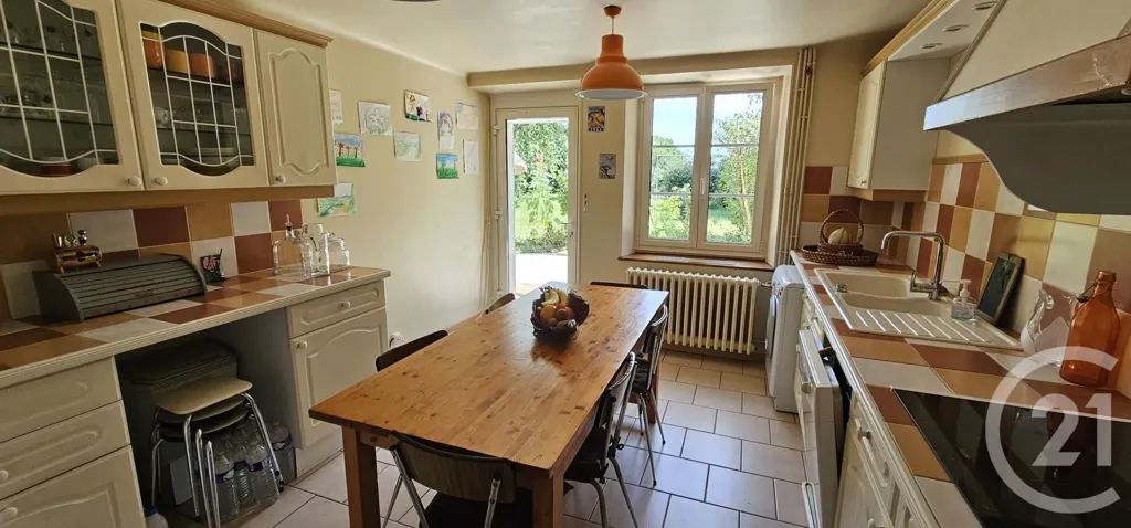 Cuisine - Chaumière en Pierre avec Jardin à Nottonville