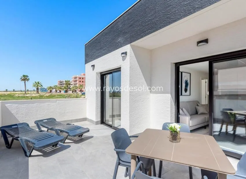 Terrass - New Build Apartment with Lagoon Views in El Raso