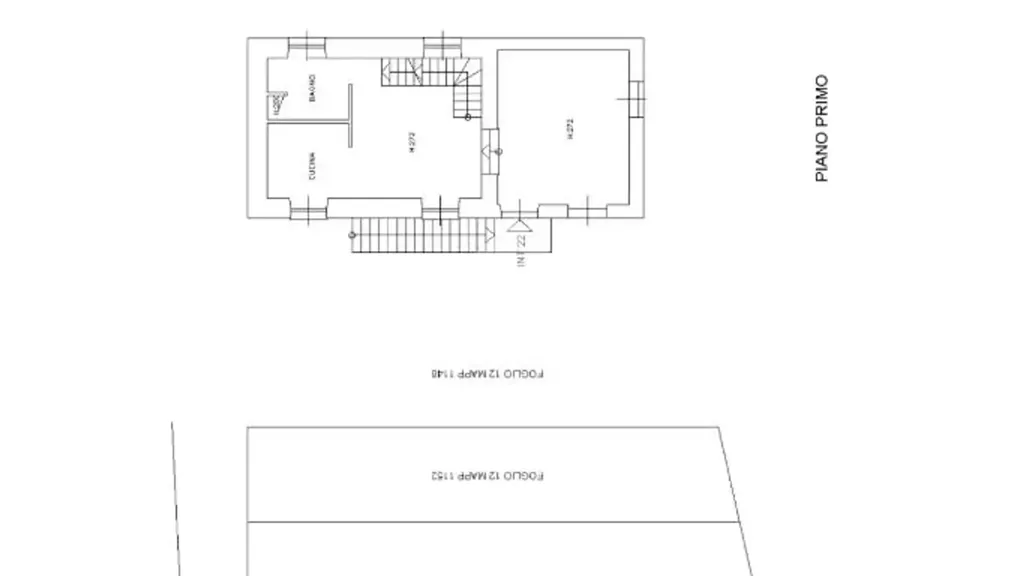 Plan - Villa with Terrace and Garden in Serra Riccò