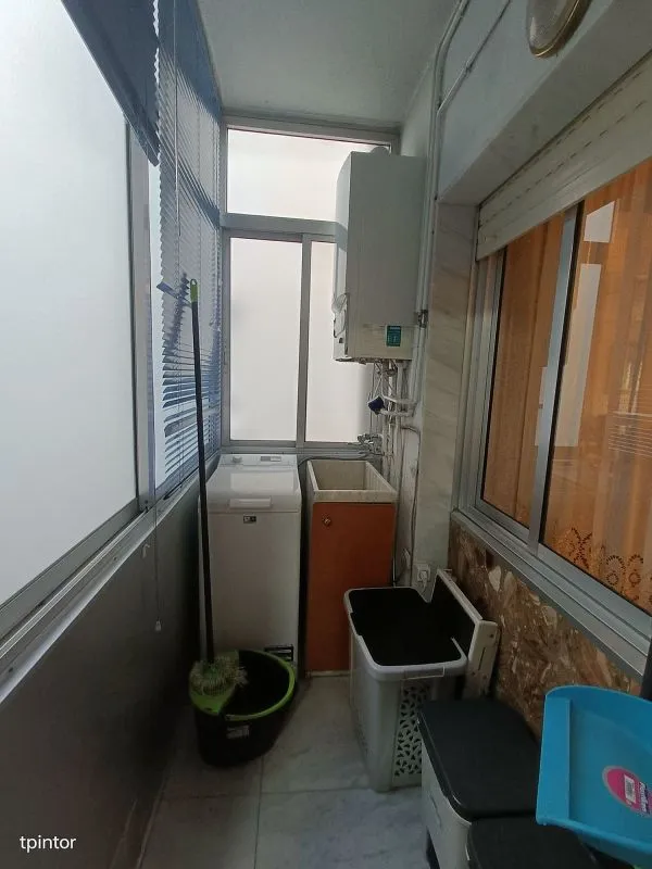 Pesuköök - Furnished Flat with Terrace in Cáceres Centre