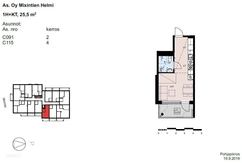 Plaan - One-Bedroom Flat with Balcony in Sipoo