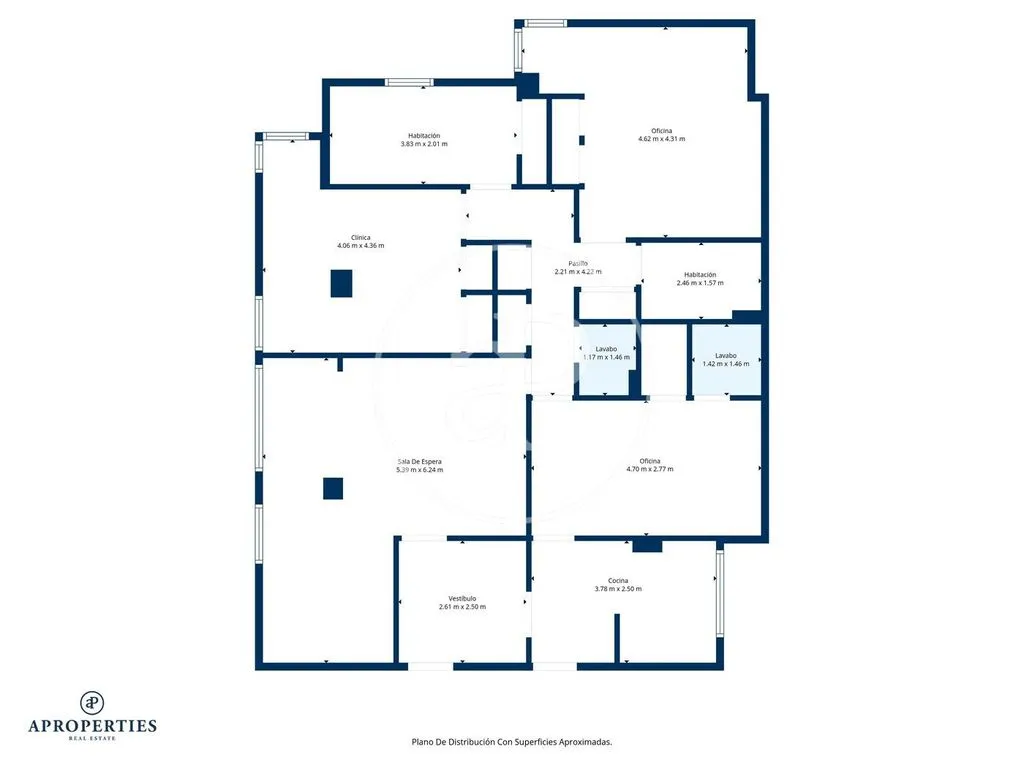Floor Plan - 3-Bedroom Apartment near Retiro Park, Madrid