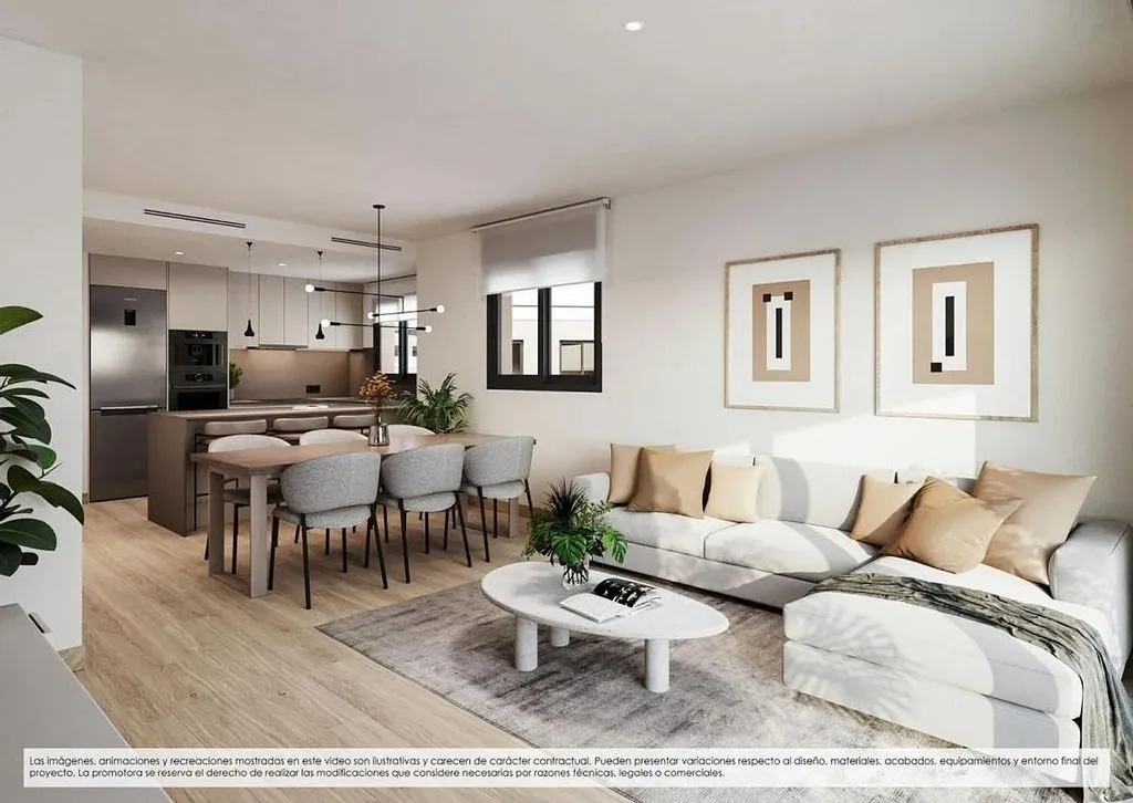 Séjour - Apartment with Terrace and Pool in Finestrat