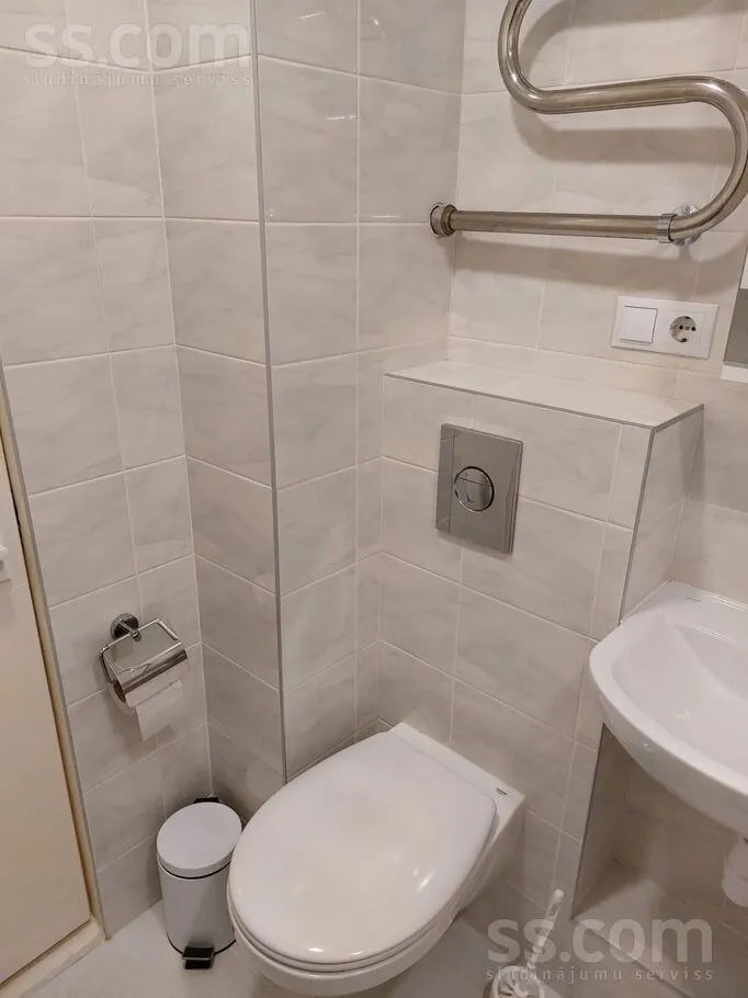 Salles de bain - 1-Bedroom Apartment with Balcony in Zolitūde