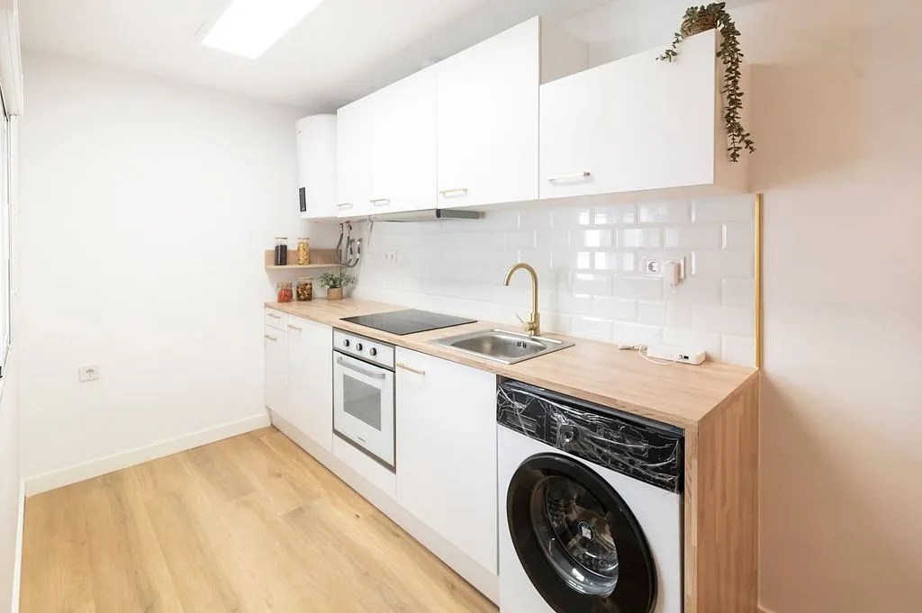 Köök - 2-Bedroom Flat with Balcony in Madrid