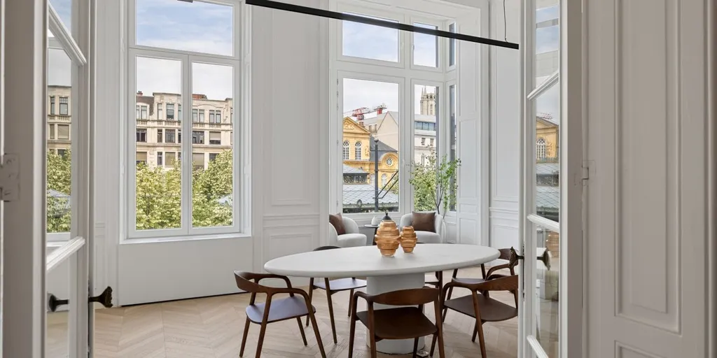 Salle à manger - Appartement Luxueux avec Vue sur Place à Gand
