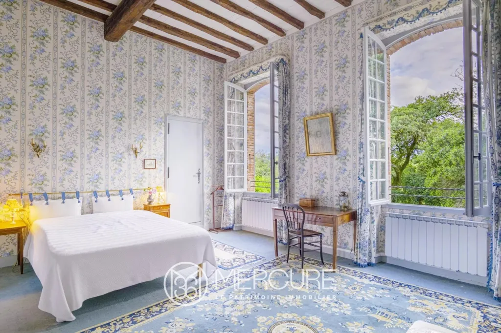 Camere da letto - 17th-Century Château with Pool in Haute-Garonne