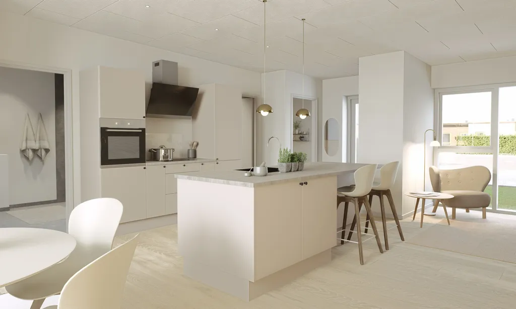 Köök - Spacious Terraced House with Balcony in Skive