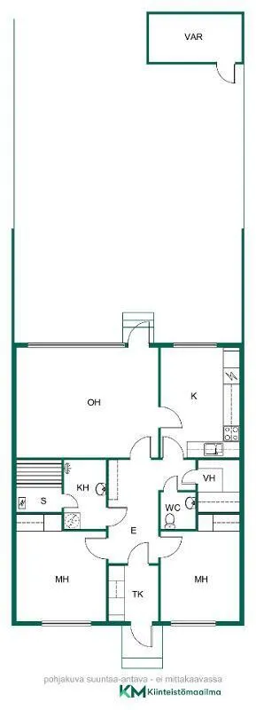 Plan - Terraced House with Sauna in Aittakorpi, Kotka