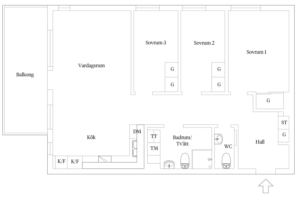 Plan - Modern Apartment with Forest View in Hills Villastad